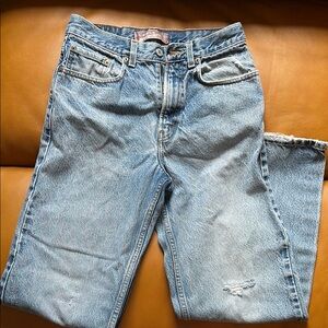 Levi's 569 Blue Straight-Leg Jeans with Vintage Wash W28 L30